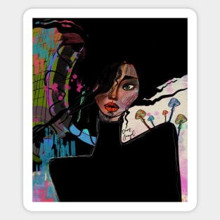 Abstract portrait Sticker